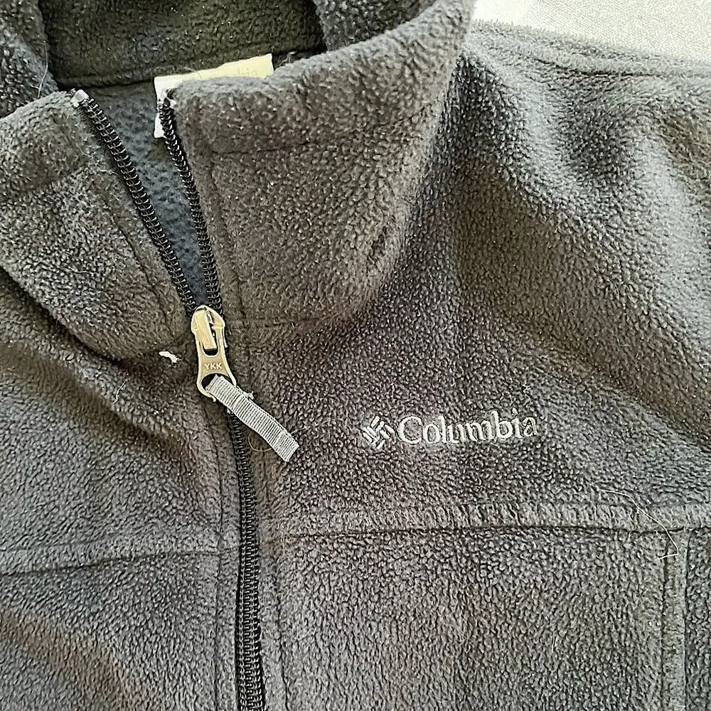 Columbia Fleece Full Zip Jacket Black Size M (10/12)